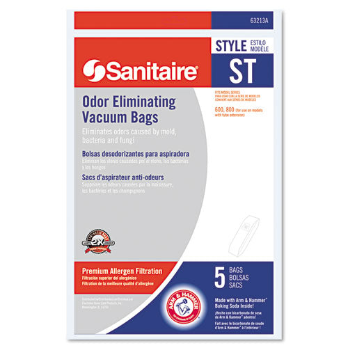 Sanitaire® wholesale. Style St Disposable Vacuum Bags For Sc600 And Sc800 Series, 50-carton. HSD Wholesale: Janitorial Supplies, Breakroom Supplies, Office Supplies.