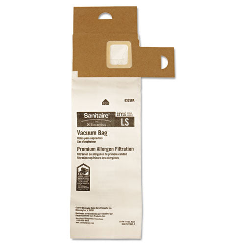 Sanitaire® wholesale. Commercial Upright Vacuum Cleaner Replacement Bags, Style Ls, 5-pack. HSD Wholesale: Janitorial Supplies, Breakroom Supplies, Office Supplies.