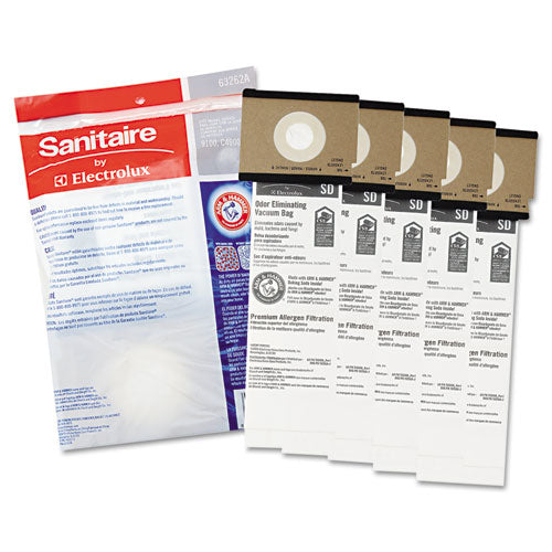 Sanitaire® wholesale. Sd Premium Allergen Vacuum Bags For Sc9100 Series, 50-case. HSD Wholesale: Janitorial Supplies, Breakroom Supplies, Office Supplies.