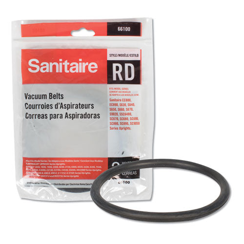 Sanitaire® wholesale. Upright Vacuum Replacement Belt, Round Belt, 2-pack. HSD Wholesale: Janitorial Supplies, Breakroom Supplies, Office Supplies.