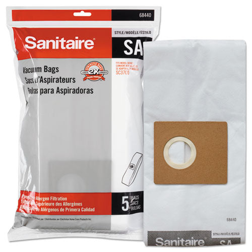 Sanitaire® wholesale. Style Sa Disposable Dust Bags For Sc3700a, 5-pk, 10pk-ct. HSD Wholesale: Janitorial Supplies, Breakroom Supplies, Office Supplies.