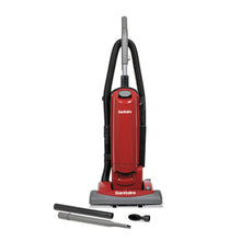 Load image into Gallery viewer, Sanitaire® wholesale. Force Quietclean Upright Bagged Vacuum, Sealed Hepa, 23 Lb, 4.5 Qt, Red. HSD Wholesale: Janitorial Supplies, Breakroom Supplies, Office Supplies.