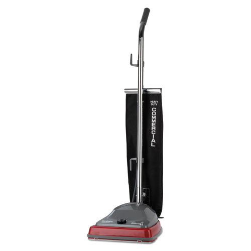 Sanitaire® wholesale. Tradition Upright Vacuum With Shake-out Bag, 12 Lb, Gray-red. HSD Wholesale: Janitorial Supplies, Breakroom Supplies, Office Supplies.
