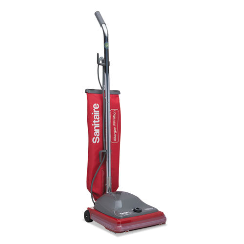 Sanitaire® wholesale. Tradition Upright Bagged Vacuum, 5 Amp, 19.8 Lb, Red-gray. HSD Wholesale: Janitorial Supplies, Breakroom Supplies, Office Supplies.