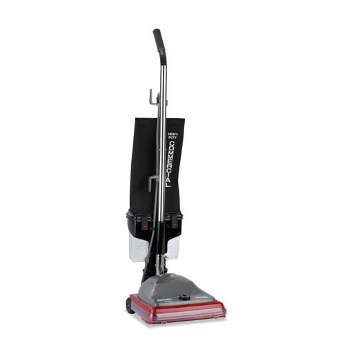 Sanitaire® wholesale. Tradition Upright Vacuum With Dust Cup, 5 Amp, 14 Lb, Gray-red. HSD Wholesale: Janitorial Supplies, Breakroom Supplies, Office Supplies.