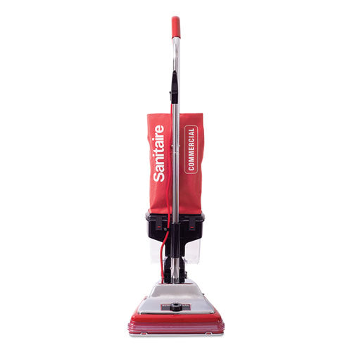 Sanitaire® wholesale. Tradition Upright Vacuum With Dust Cup, 7 Amp, 12" Path, Red-steel. HSD Wholesale: Janitorial Supplies, Breakroom Supplies, Office Supplies.