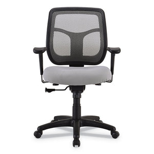 Eurotech wholesale. Apollo Mid-back Mesh Chair, Silver Seat-silver Back, Black Base. HSD Wholesale: Janitorial Supplies, Breakroom Supplies, Office Supplies.