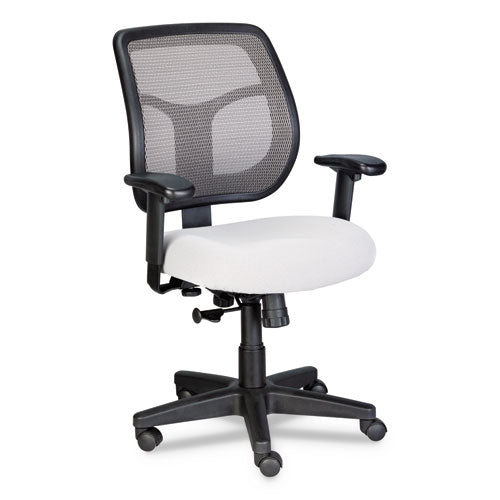 Eurotech wholesale. Apollo Mid-back Mesh Chair, Silver Seat-silver Back, Black Base. HSD Wholesale: Janitorial Supplies, Breakroom Supplies, Office Supplies.