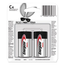 Load image into Gallery viewer, Energizer® wholesale. ENERGIZER Max Alkaline C Batteries, 1.5v, 4-pack. HSD Wholesale: Janitorial Supplies, Breakroom Supplies, Office Supplies.
