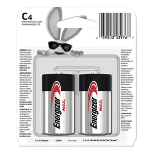 Energizer® wholesale. ENERGIZER Max Alkaline C Batteries, 1.5v, 4-pack. HSD Wholesale: Janitorial Supplies, Breakroom Supplies, Office Supplies.