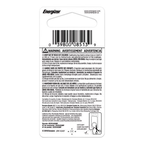 Energizer® wholesale. ENERGIZER 2450 Lithium Coin Battery, 3v. HSD Wholesale: Janitorial Supplies, Breakroom Supplies, Office Supplies.