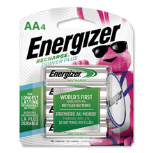 Load image into Gallery viewer, Energizer® wholesale. ENERGIZER Nimh Rechargeable Aa Batteries, 1.2v, 4-pack. HSD Wholesale: Janitorial Supplies, Breakroom Supplies, Office Supplies.