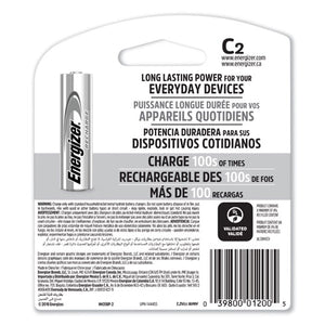 Energizer® wholesale. ENERGIZER Nimh Rechargeable C Batteries, 1.2v, 2-pack. HSD Wholesale: Janitorial Supplies, Breakroom Supplies, Office Supplies.