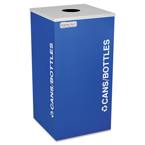 Ex-Cell wholesale. Kaleidoscope Collection Bottle-can-recycling Receptacle, 24 Gal, Royal Blue. HSD Wholesale: Janitorial Supplies, Breakroom Supplies, Office Supplies.