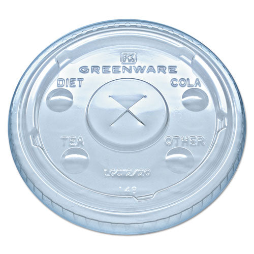 Fabri-Kal® wholesale. Greenware Cold Drink Lids, Fits 9, 12, 20 Oz Cups, Clear, 1000-carton. HSD Wholesale: Janitorial Supplies, Breakroom Supplies, Office Supplies.