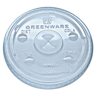 Fabri-Kal® wholesale. Greenware Cold Drink Lids, Fits 16-18, 24 Oz Cups, X-slot, Clear, 1000-carton. HSD Wholesale: Janitorial Supplies, Breakroom Supplies, Office Supplies.