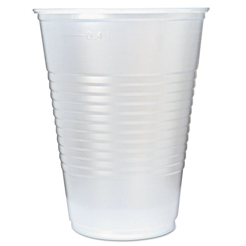 Fabri-Kal® wholesale. Rk Ribbed Cold Drink Cups, 16oz, Translucent, 50-sleeve, 20 Sleeves-carton. HSD Wholesale: Janitorial Supplies, Breakroom Supplies, Office Supplies.