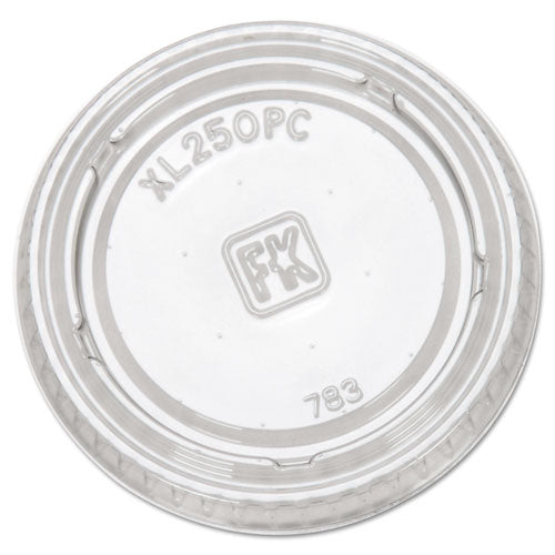 Fabri-Kal® wholesale. Portion Cup Lids, Fits 1.5-2.5oz Cups, Clear. HSD Wholesale: Janitorial Supplies, Breakroom Supplies, Office Supplies.