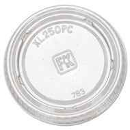 Fabri-Kal® wholesale. Portion Cup Lids, Fits 1.5-2.5oz Cups, Clear. HSD Wholesale: Janitorial Supplies, Breakroom Supplies, Office Supplies.