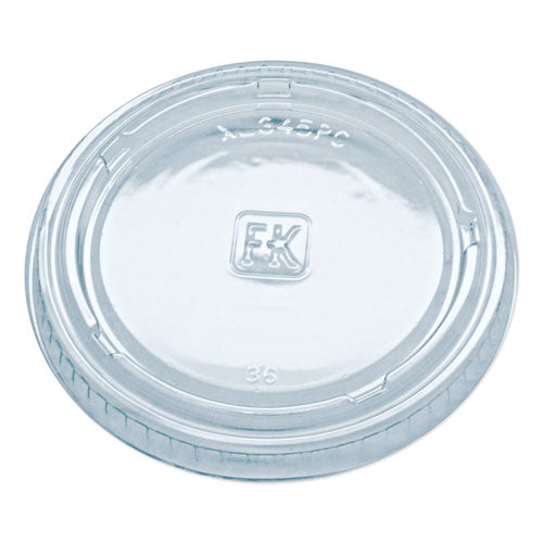 Fabri-Kal® wholesale. Portion Cup Lids, Fits 3.25-5.5oz Cups, Clear, 2500-carton. HSD Wholesale: Janitorial Supplies, Breakroom Supplies, Office Supplies.