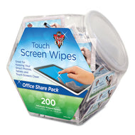 Dust-Off® wholesale. Touch Screen Wipes, 5 X 6, 200 Individual Foil Packets. HSD Wholesale: Janitorial Supplies, Breakroom Supplies, Office Supplies.