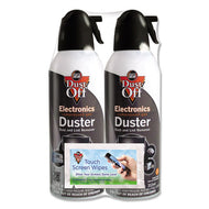 Dust-Off® wholesale. Disposable Compressed Air Duster, 10 Oz Cans, 2-pack. HSD Wholesale: Janitorial Supplies, Breakroom Supplies, Office Supplies.