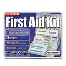 First Aid Only™ wholesale. All-purpose First Aid Kit, 21 Pieces, 4 3-4 X 3 X 1-2, Blue-white. HSD Wholesale: Janitorial Supplies, Breakroom Supplies, Office Supplies.