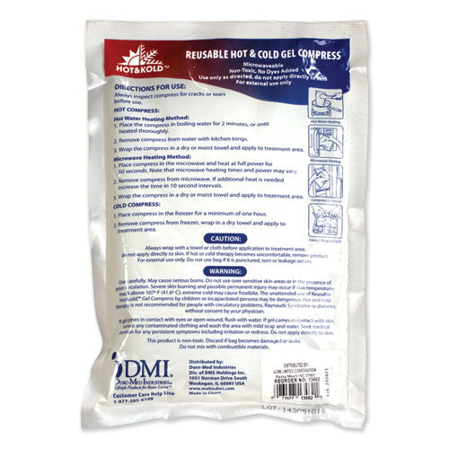PhysiciansCare® by First Aid Only® wholesale. Reusable Hot-cold Pack, 8.63" Long, White. HSD Wholesale: Janitorial Supplies, Breakroom Supplies, Office Supplies.
