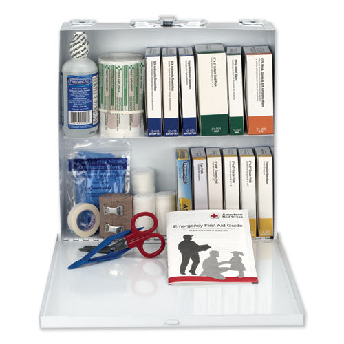 First Aid Only™ wholesale. First Aid Station For 50 People, 196-pieces, Osha Compliant, Metal Case. HSD Wholesale: Janitorial Supplies, Breakroom Supplies, Office Supplies.