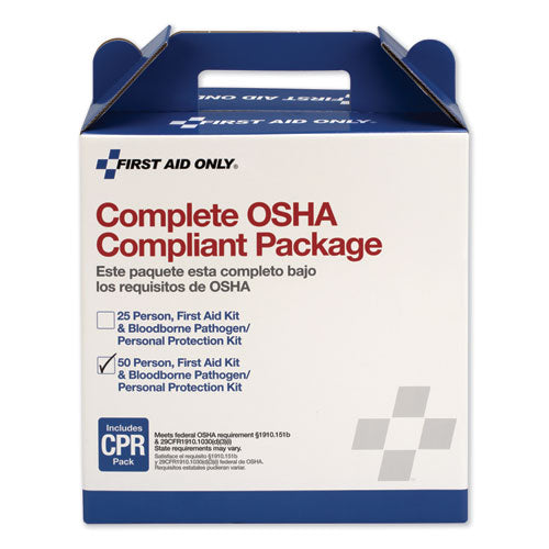 First Aid Only™ wholesale. First Aid Kit For 50 People, 229-pieces, Ansi-osha Compliant, Plastic Case. HSD Wholesale: Janitorial Supplies, Breakroom Supplies, Office Supplies.