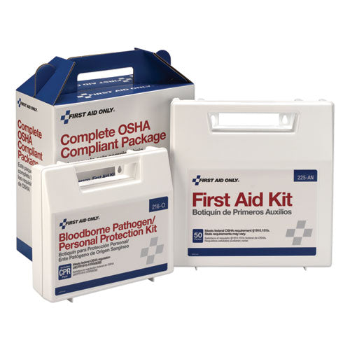 First Aid Only™ wholesale. First Aid Kit For 50 People, 229-pieces, Ansi-osha Compliant, Plastic Case. HSD Wholesale: Janitorial Supplies, Breakroom Supplies, Office Supplies.
