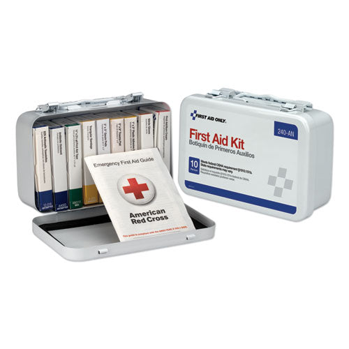 First Aid Only™ wholesale. Unitized First Aid Kit For 10 People, 64-pieces, Osha-ansi, Metal Case. HSD Wholesale: Janitorial Supplies, Breakroom Supplies, Office Supplies.