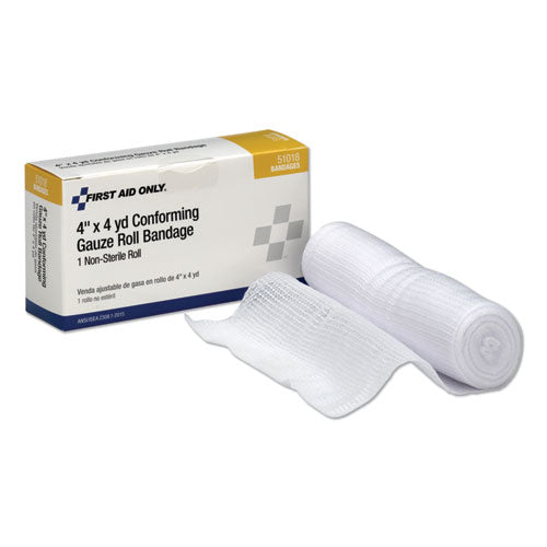 PhysiciansCare® by First Aid Only® wholesale. First Aid Conforming Gauze Bandage, 4" Wide. HSD Wholesale: Janitorial Supplies, Breakroom Supplies, Office Supplies.