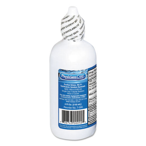PhysiciansCare® by First Aid Only® wholesale. First Aid Refill Components Disposable Eye Wash, 4oz. HSD Wholesale: Janitorial Supplies, Breakroom Supplies, Office Supplies.