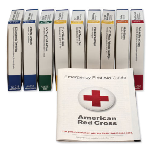 First Aid Only™ wholesale. Ansi Compliant 10 Person First Aid Kit Refill, 63-pieces. HSD Wholesale: Janitorial Supplies, Breakroom Supplies, Office Supplies.