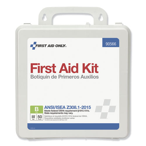 First Aid Only™ wholesale. Ansi 2015 Compliant Class B Type Iii First Aid Kit For 50 People, 199 Pieces. HSD Wholesale: Janitorial Supplies, Breakroom Supplies, Office Supplies.