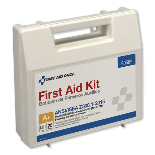 First Aid Only™ wholesale. Ansi 2015 Compliant Class A+ Type I And Ii First Aid Kit For 25 People, 141 Pieces. HSD Wholesale: Janitorial Supplies, Breakroom Supplies, Office Supplies.