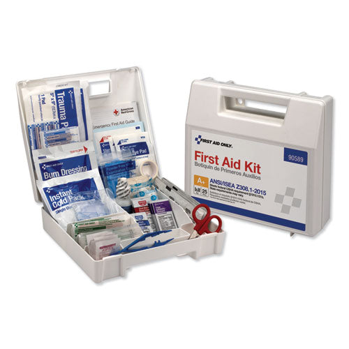 First Aid Only™ wholesale. Ansi 2015 Compliant Class A+ Type I And Ii First Aid Kit For 25 People, 141 Pieces. HSD Wholesale: Janitorial Supplies, Breakroom Supplies, Office Supplies.