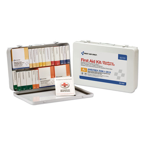 First Aid Only™ wholesale. Unitized Ansi Class A Weatherproof First Aid Kit For 75 People, 36 Units. HSD Wholesale: Janitorial Supplies, Breakroom Supplies, Office Supplies.