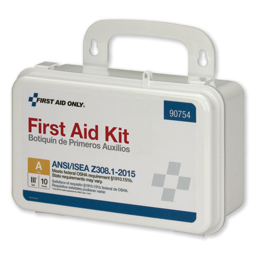 First Aid Only™ wholesale. Ansi Class A 10 Person First Aid Kit, 71 Pieces. HSD Wholesale: Janitorial Supplies, Breakroom Supplies, Office Supplies.