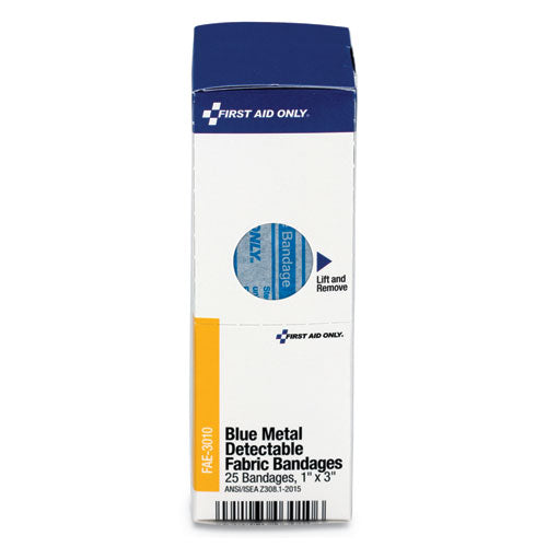 First Aid Only™ wholesale. Refill F-smartcompliance Gen Cabinet, Blue Metal Detectable Bandages,1x3,25-bx. HSD Wholesale: Janitorial Supplies, Breakroom Supplies, Office Supplies.