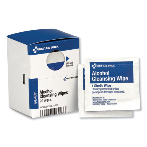First Aid Only™ wholesale. Smartcompliance Alcohol Cleansing Pads, 20-box. HSD Wholesale: Janitorial Supplies, Breakroom Supplies, Office Supplies.