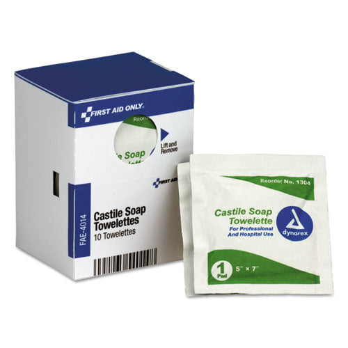 First Aid Only™ wholesale. Refill F-smartcompliance General Business Cabinet, Castile Soap Wipes,5x7,10-bx. HSD Wholesale: Janitorial Supplies, Breakroom Supplies, Office Supplies.