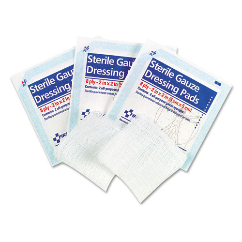First Aid Only™ wholesale. Smartcompliance Gauze Pads, 2" X 2", 5-pack. HSD Wholesale: Janitorial Supplies, Breakroom Supplies, Office Supplies.