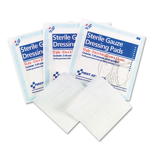 First Aid Only™ wholesale. Smartcompliance Gauze Pads, 3" X 3", 5-pack. HSD Wholesale: Janitorial Supplies, Breakroom Supplies, Office Supplies.