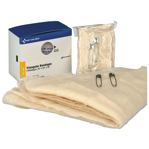 First Aid Only™ wholesale. Refill F-smartcompliance Gen Business Cabinet, Triangular Bandages,40x40x56,2-bx. HSD Wholesale: Janitorial Supplies, Breakroom Supplies, Office Supplies.