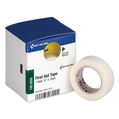 First Aid Only™ wholesale. First Aid Tape, 0.5" X 10 Yds, White. HSD Wholesale: Janitorial Supplies, Breakroom Supplies, Office Supplies.