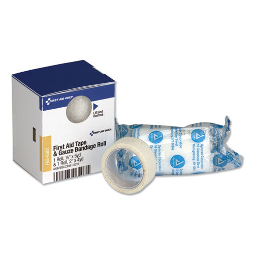 First Aid Only™ wholesale. Smartcompliance First Aid Tape-gauze Roll Combo, 1-2"x5 Yd. Tape, 2"x4 Yd. Gauze. HSD Wholesale: Janitorial Supplies, Breakroom Supplies, Office Supplies.