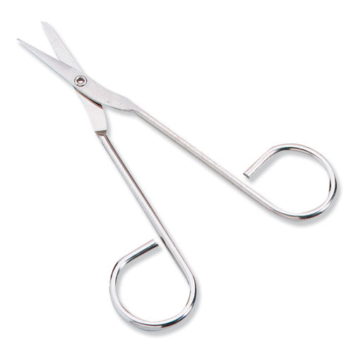 First Aid Only™ wholesale. Scissors, Pointed Tip, 4.5" Long, Nickel Straight Handle. HSD Wholesale: Janitorial Supplies, Breakroom Supplies, Office Supplies.