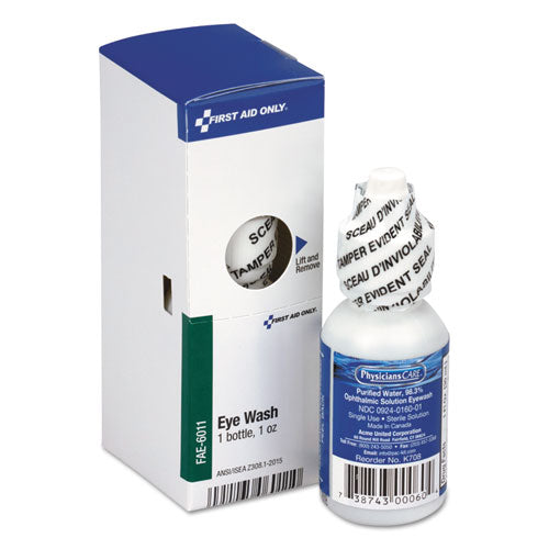 First Aid Only™ wholesale. Eyewash, 1oz Bottle. HSD Wholesale: Janitorial Supplies, Breakroom Supplies, Office Supplies.